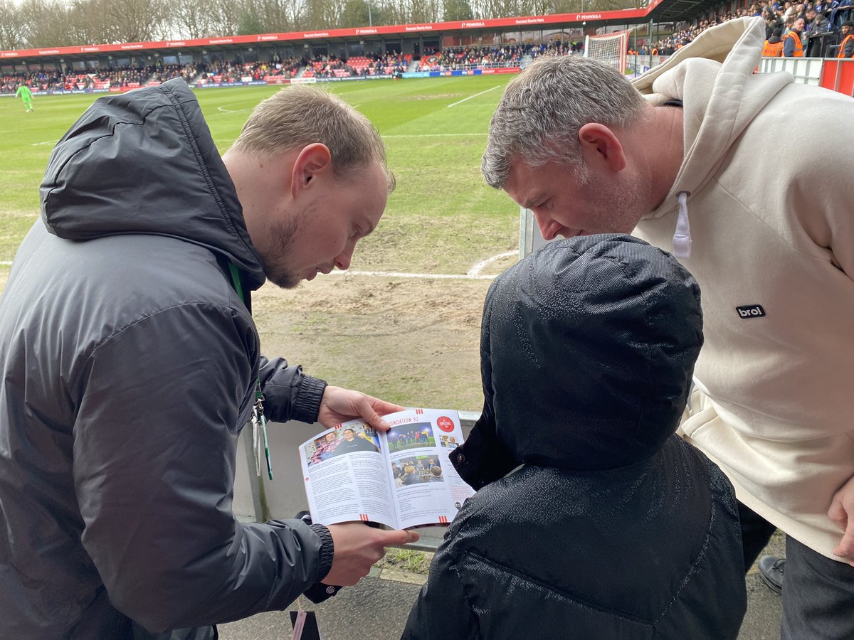 Foundation 92 (@foundation92) on Twitter photo We’re delighted to have Lenay as our My Special Day guest for today’s game!
Lenay was presented with a match programme that she features in and a <a href="/SalfordCityFC/">Salford City FC</a> shirt 😃
We hope you enjoy the game 👏
#WeAreSalford 🦁🔴 We’re delighted to have Lenay as our My Special Day guest for today’s game!
Lenay was presented with a match programme that she features in and a <a href="/SalfordCityFC/">Salford City FC</a> shirt 😃
We hope you enjoy the game 👏
#WeAreSalford 🦁🔴