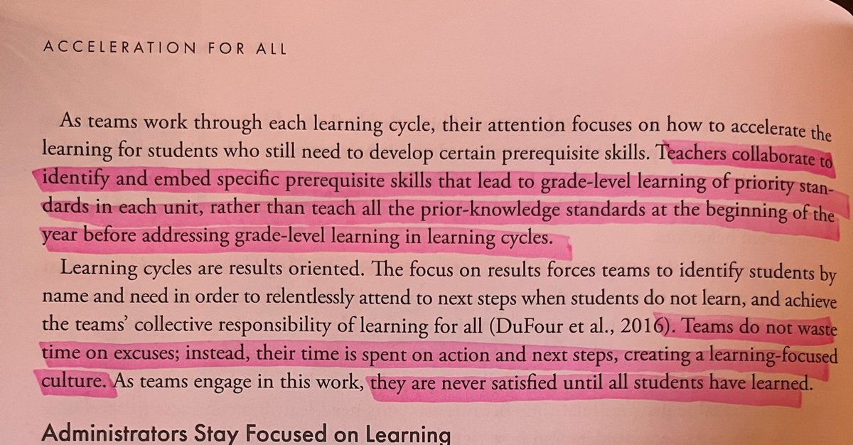 This makes so much sense - accelerating learning is NOT going quicker. It happens when teams strategically embed prerequisite skills along w grade level Tier 1. We can't start a year teaching all lagging skills in isolation. We will forever be behind. From @DrKramer1 @SSchuhl