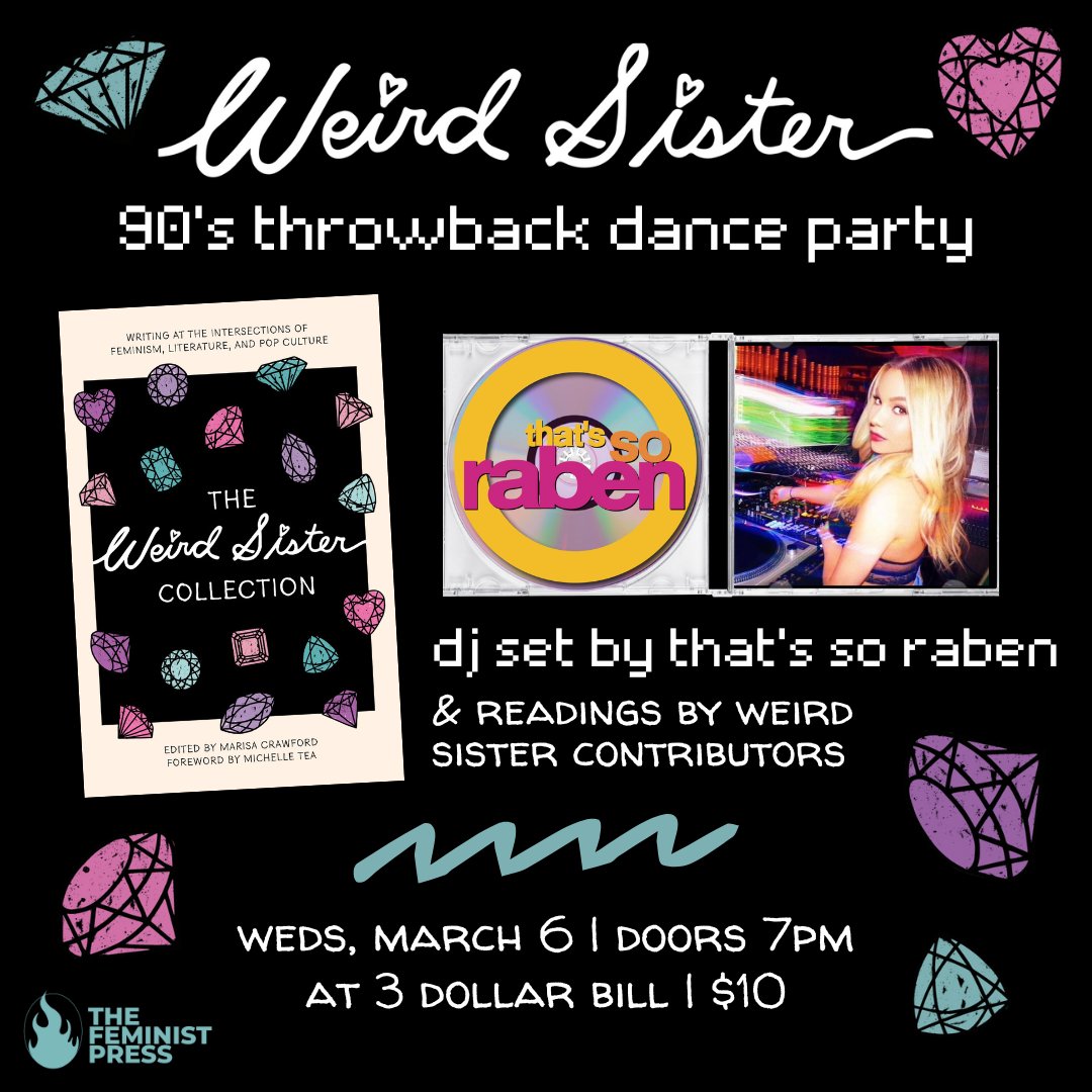 NYC! Join us on Wednesday, March 6 at @3dollarbillbk for a Weird Sister 90s dance party 🎊 DJ set by That's So Raben Early tix are $10⁠ bit.ly/48nFXBF