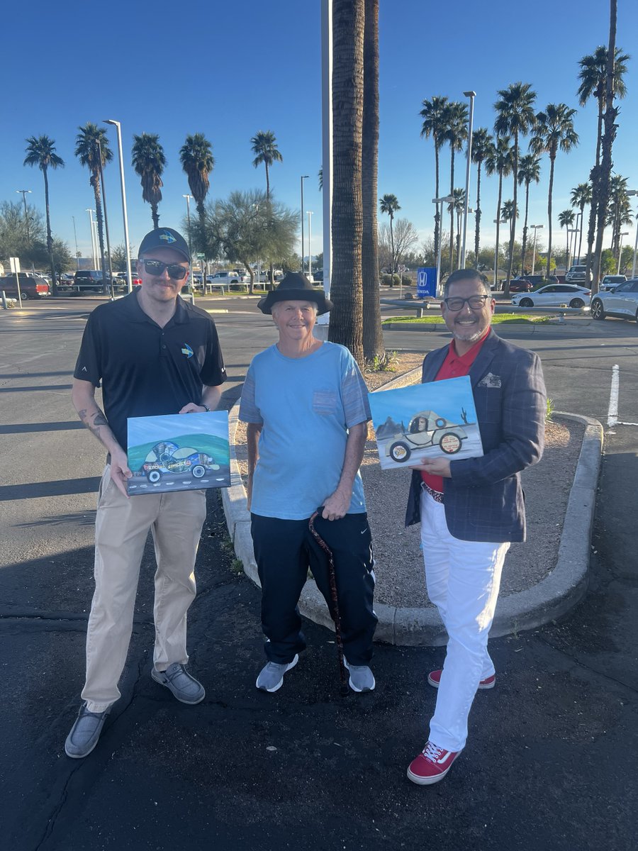 Rick Danger and Mr. Sanchez received some awesome artwork from a new Courtesy customer today! Appreciate your business and the fantastic gifts! Thanks a bunch! 🎨🌟