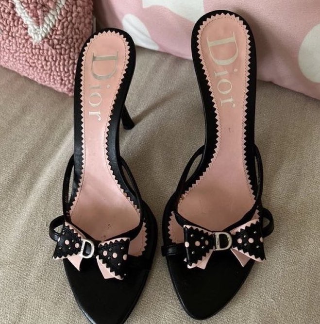 vintage dior bow heels