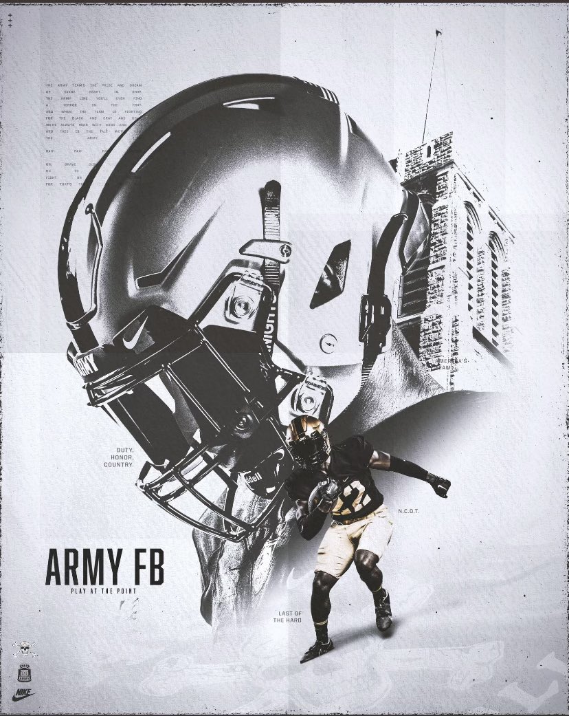 After a great talk with @CoachBPowers I am blessed to receive my 6th D1 offer from @ArmyWP_Football ! #AGTG