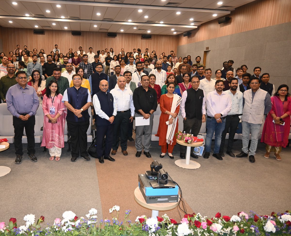 @GujBiotechUni's national conference on “Biotechnological Innovations for Societal Applications”, March 1-2, 2024 was an immense success! Thanks to our patron & chairman Advisory council GBU Shri Sudhir Vaid, Chairman & MD @ConcordBiotech for his support and gracious presence.