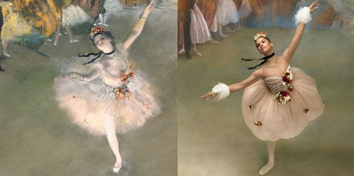 Misty Copeland ricrea con eleganza gli iconici dipinti di balletto di Edgar Degas

#DBArte #BaroArte #arte #art #cultura #DarioBaroneArte #artblogger #artinfluencer #masterpiece #inartwetrust #bellezza #art #beauty #DarioBarone #Italia #Italy #StoriadellArte