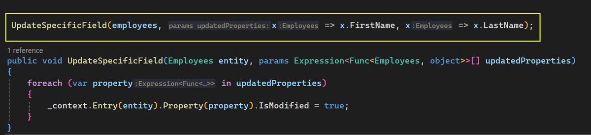 Helper method to indicate to EF Core to update a single or multiple properties.

#csharp #efcore #efcore8

gist.github.com/karenpayneoreg…