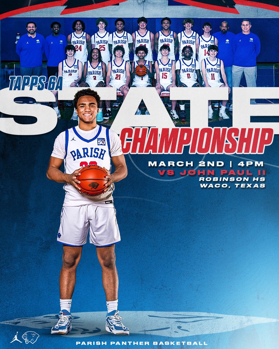STATE FINALS: Parish Panthers have powered their way to the TAPPS 6A State Championship game. What can fans expect as they take on John Paul II in the ultimate revenge match?

READ: vype.com/Texas/DFW/pari…

#txhshoops #TAPPSstate #StateFinals #VYPEcampus