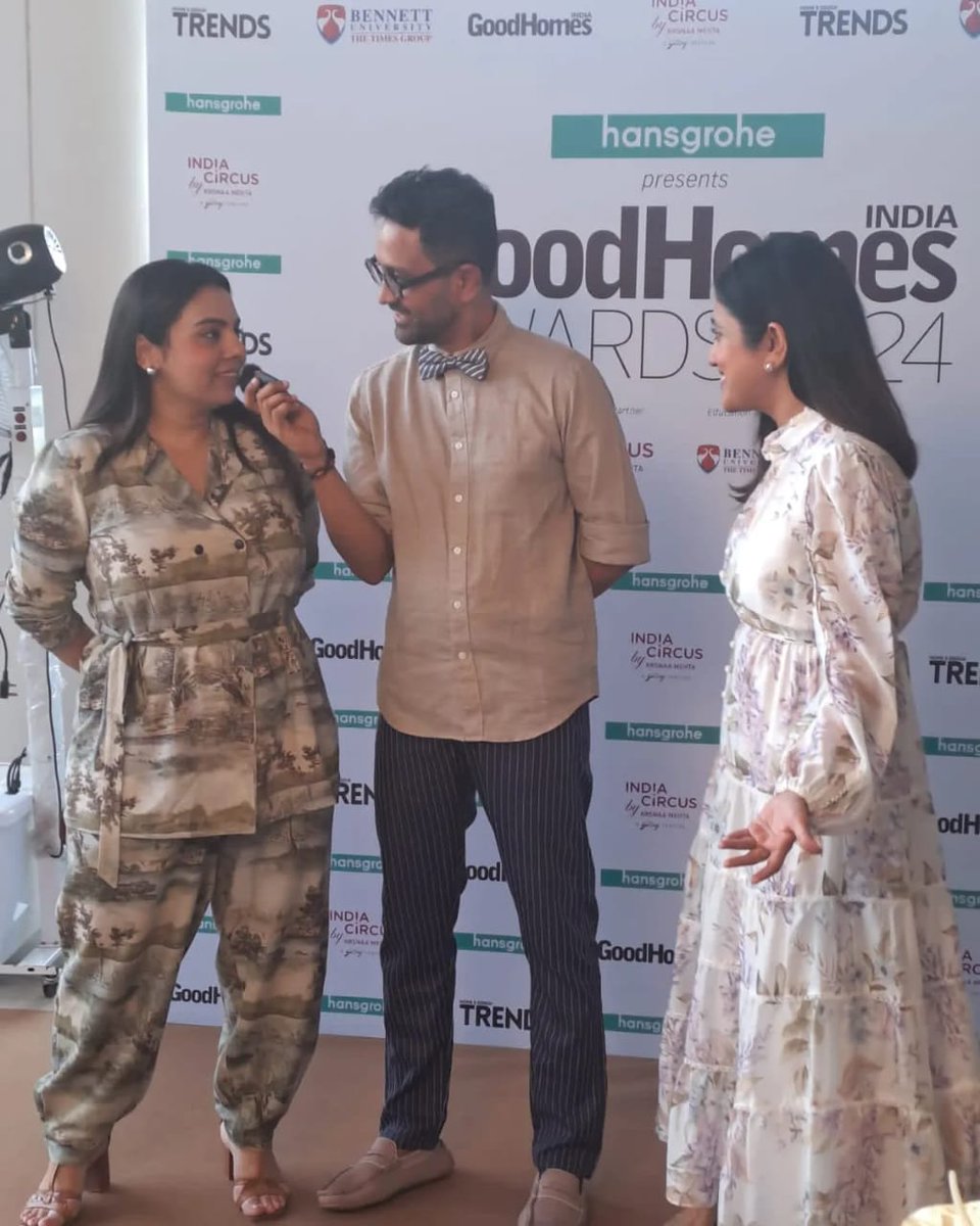 Sunshine, smiles and everything nice 🌼
We’re lovin’ the vibe here at hansgrohe presents GoodHomes Awards 2024 :)

Title Partner: @hansgrohe
Associate Partner: @indiacircus

#GoodHomesAwards2024 #hansgrohepresentsGoodHomesAwards2024