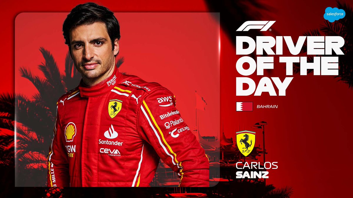 Your votes have been counted 🗳️

@Carlossainz55 is #F1DriverOfTheDay 🥳

#BahrainGP @salesforce