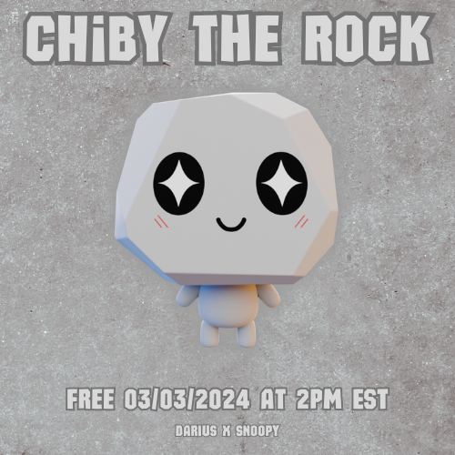 Chiby The Rock

Join and Claim 
Date & Time: 03/03/2024 at 2pm EST
Stock: 2000

Requirements:
Follow LordImperiya
-> roblox.com/users/17348683…
Follow dri_nks
-> roblox.com/users/62684672…
Group Required
-> roblox.com/groups/3339237…

#RobloxLimitedUGC #RobloxFreeLimited #RobloxUGCfree