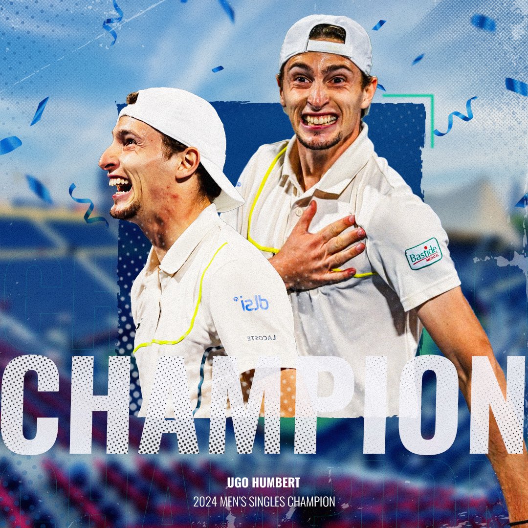 IT’S DONE! The 2024 @atptour #DDFTennis Singles Champion @HumbertUgo 🏆