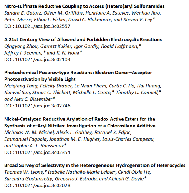 J Org Chem/Org Lett tweet media