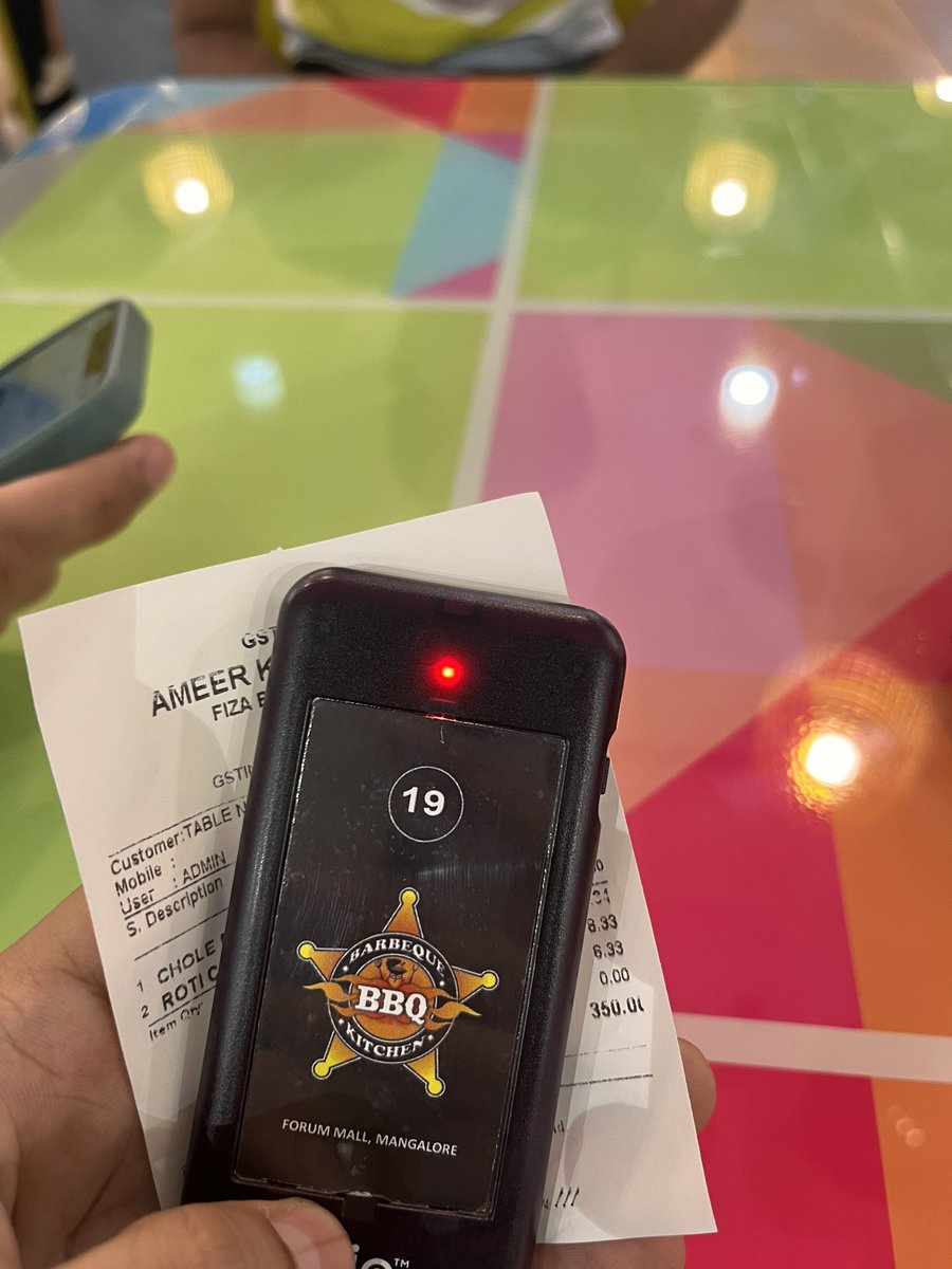samarthjaiswall's tweet photo. Most useful utility tool that i have seen till date in any food court…
This device will beep whenever your order is ready in any of the outlet of the food court
Saved lot of efforts!! https://t.co/qGIKBQ7BEb