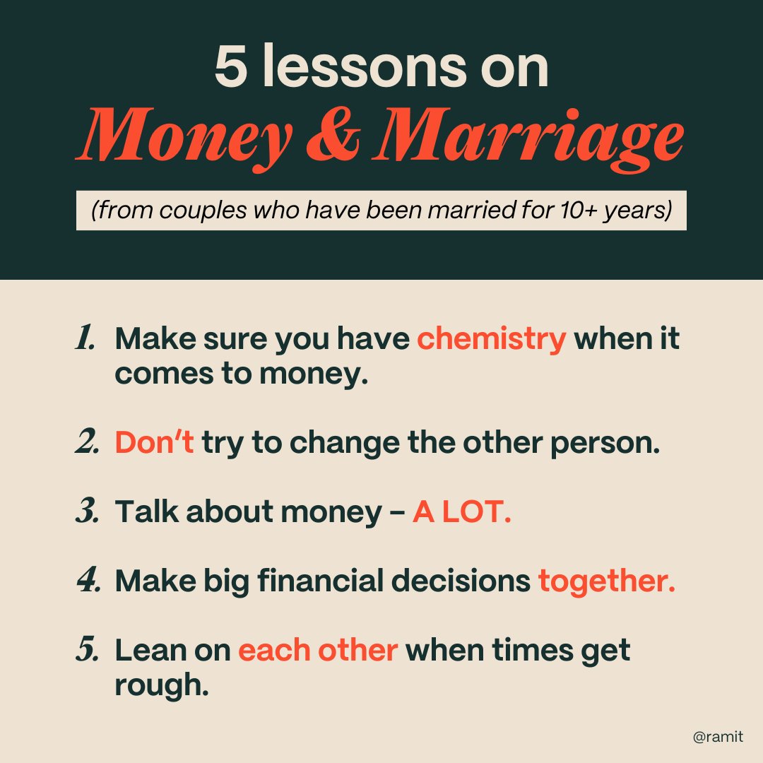 I asked members of the IWT community who have been married at least 10  years to share their advice on money and marriage. Here's what they said  👇🏾 1. Make sure you, image size:1080x1080