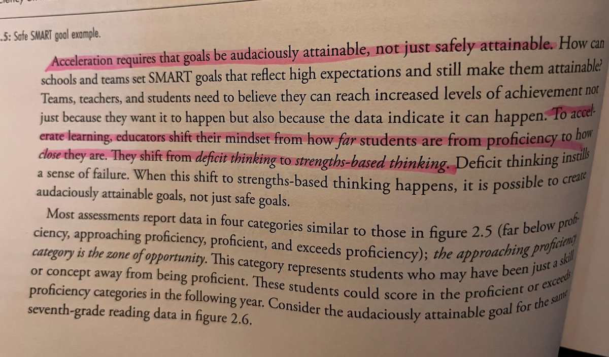 'To accelerate learning, educators shift their mindset from how far students are from proficiency... to how close they are. They sift from deficit thinking to strengths-based thinking.' #Mindset #expectations From @DrKramer1 @SSchuhl