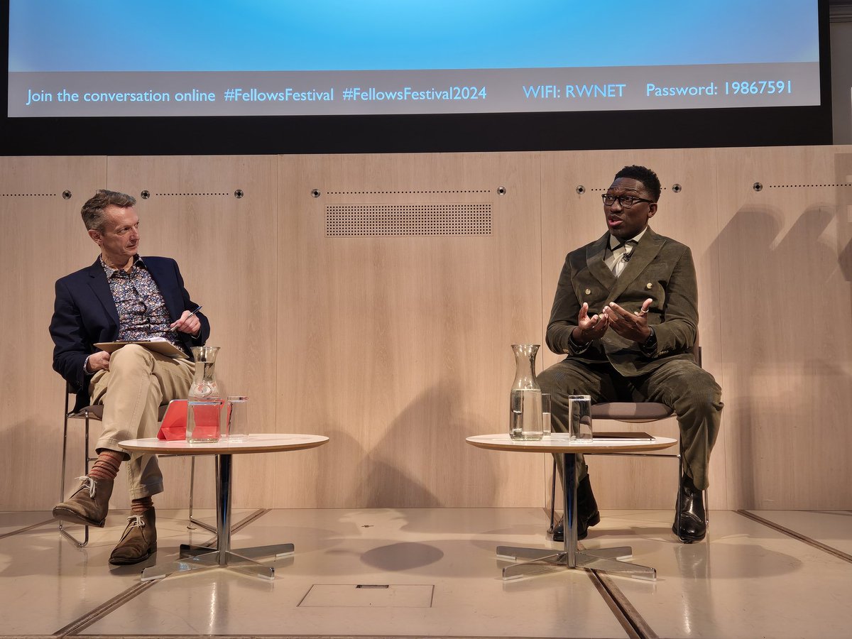 Great keynote on Courage and facing the fear in the Arts from Kwame Kwei-Armah at the RSA #FellowsFestival.  Inspiring and challenging.   Our creativity is a valuable national asset and must be a priority for funding.