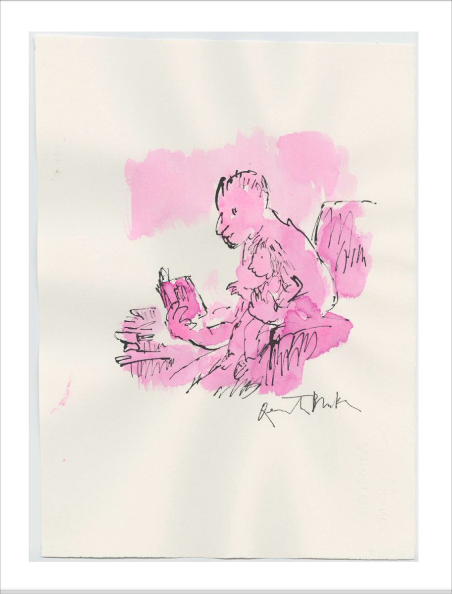 Quentin Blake, the brilliant illustrator of children's books had designed a set of pictures to be displayed in prison visits halls.  😀
