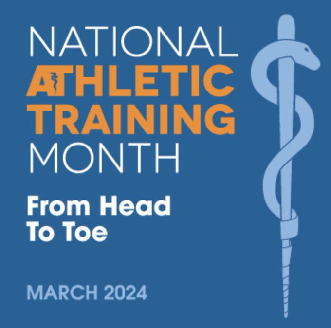 It is National Athletic Training Month! If you have an AT in your life, let them know they are appreciated. If you meet someone who does not know what as AT is, help us educate. #NATM2024 #AT4ALL #SafetyFirst #ATsSaveLives