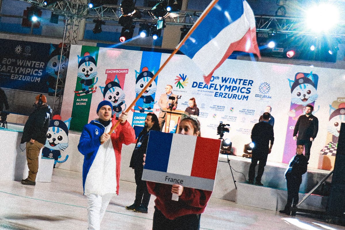 FRAparalympique's tweet image. La 20e édition des #Deaflympics d’hiver est officiellement ouverte ❄️