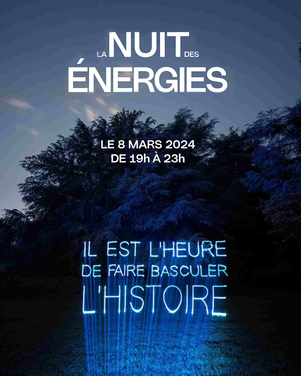 PAVILLON ARSENAL (@pavillonarsenal) on Twitter photo LA NUIT DES ÉNERGIES : soirée qui réunira une diversité d'intervenants, où architecture, ingénierie, musique, films et littérature s'unissent pour porter et partager une nécessaire conscience écologique.
RDV le 08/03 à 19h au <a href="/PavillonArsenal/">PAVILLON ARSENAL</a>
Je participe bit.ly/3Imhhio LA NUIT DES ÉNERGIES : soirée qui réunira une diversité d'intervenants, où architecture, ingénierie, musique, films et littérature s'unissent pour porter et partager une nécessaire conscience écologique.
RDV le 08/03 à 19h au <a href="/PavillonArsenal/">PAVILLON ARSENAL</a>
Je participe bit.ly/3Imhhio