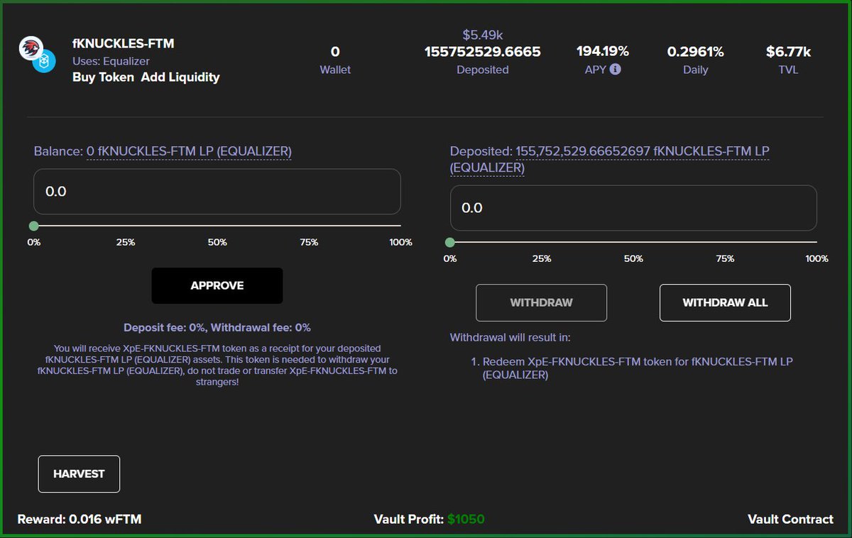 If you are looking to boost your APY on $fKnuckles look no further than <a href="/XpandrFinancial/">Xpandr.Financial</a> !

$FTM $AVAX $SEI $SOL