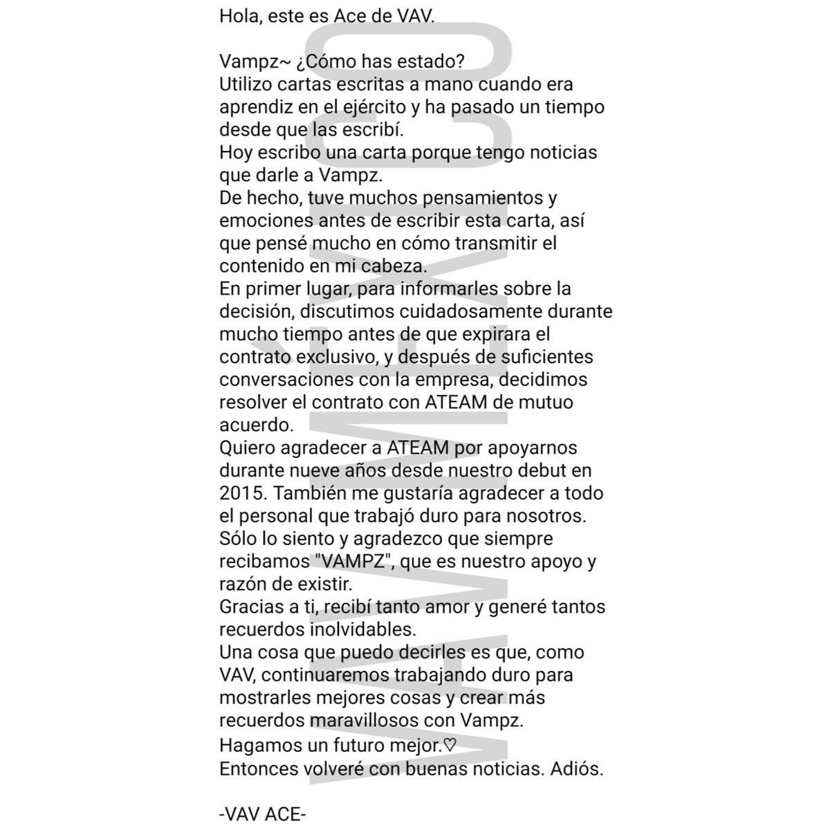 vavmexico's tweet photo. Carta de los miembros 🖤
#VAV #VAMPZ @VAV_official https://t.co/Pzo9NsKu5u