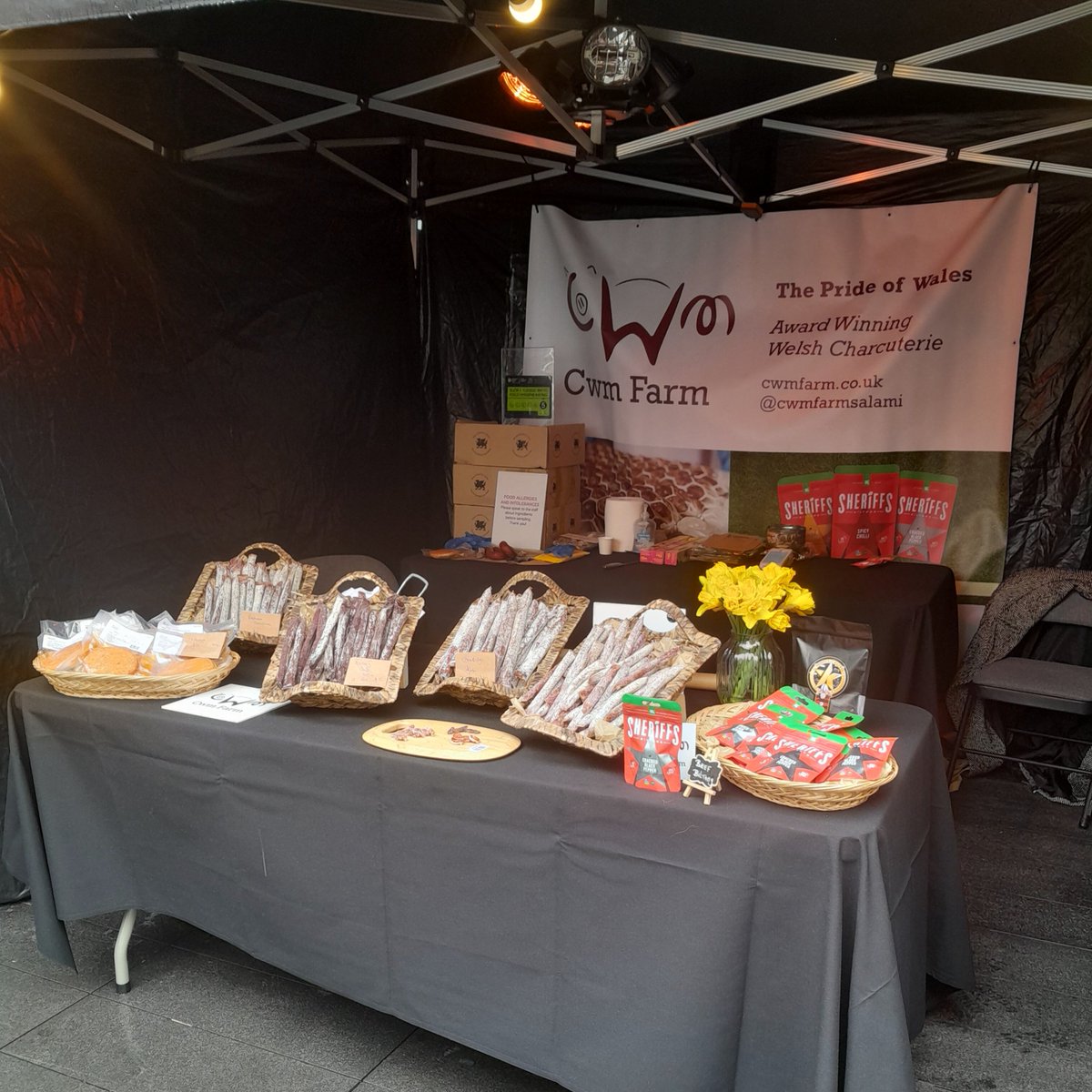 All set up and ready to go Spitfields Market London Come and say hello tomorrow if your in Londo. Lamb Street 10am - 4pm