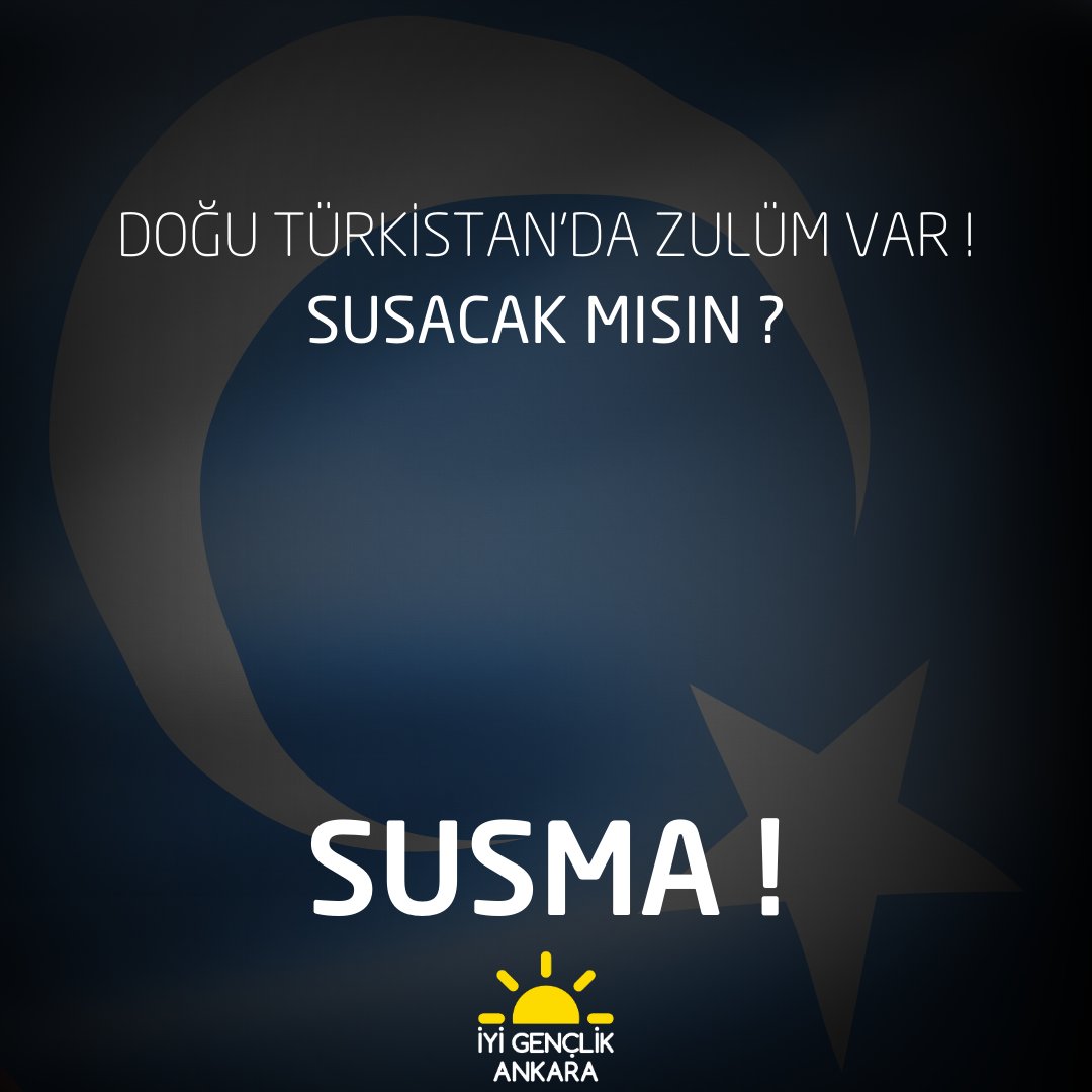 iyigenclik_06's tweet photo. Uygur Türklerine uygulanan zulmü unutma!

#FreeUyghurs 

@iyiparti 
@meral_aksener 
@mberkesivri https://t.co/5jK0dwv1eT