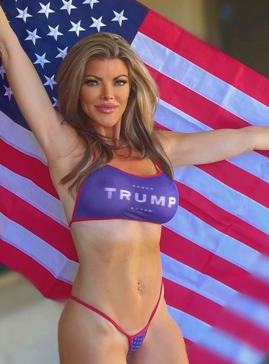 JannaPart2's tweet photo. 😍🤩😍 Happy #MAGAWeekend  Patriots !!! 💋

#TakeNoPrisoner 

Woohoo !!! 😎💥🥳🎉🌞🔥

#MAGA ❤️🇺🇸
#TrumpWon 👍🍊 https://t.co/WjMxbqoyvg