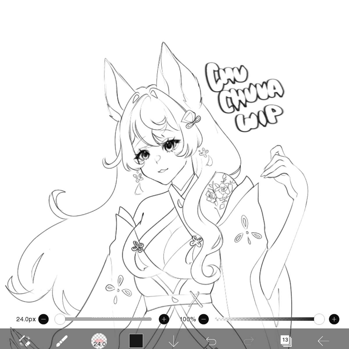 Wip commission 🌸`°.•♡