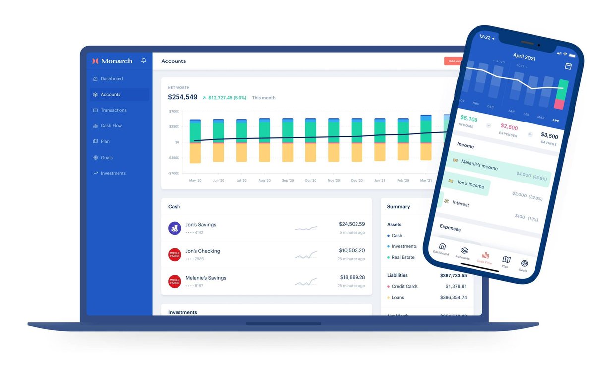 ewacky's tweet image. I switched from #Mint to Monarch Money. Loving it so far. Here is a 30 day trial: monarchmoney.com/referral/h2fes…