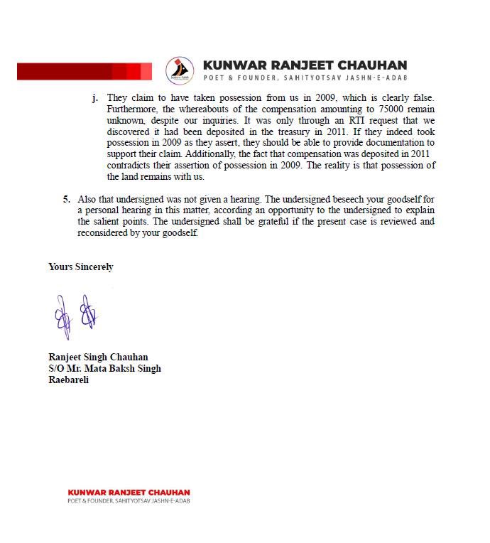 My father has been seeking justice for the last 22 years &amp; now threatens suicide on disputed land to highlight the failure of justice.
High court also ordered to decide the case on merit
We have all relevant papers. 
Please save my father