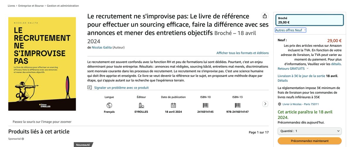 Il reste encore des gens de l'époque où ce compte était un prolongement de mon LinkedIn et où je partageais du contenu sur le recrutement ?

Pour les 3-4 personnes dans ce cas : le livre sort le 18 avril !