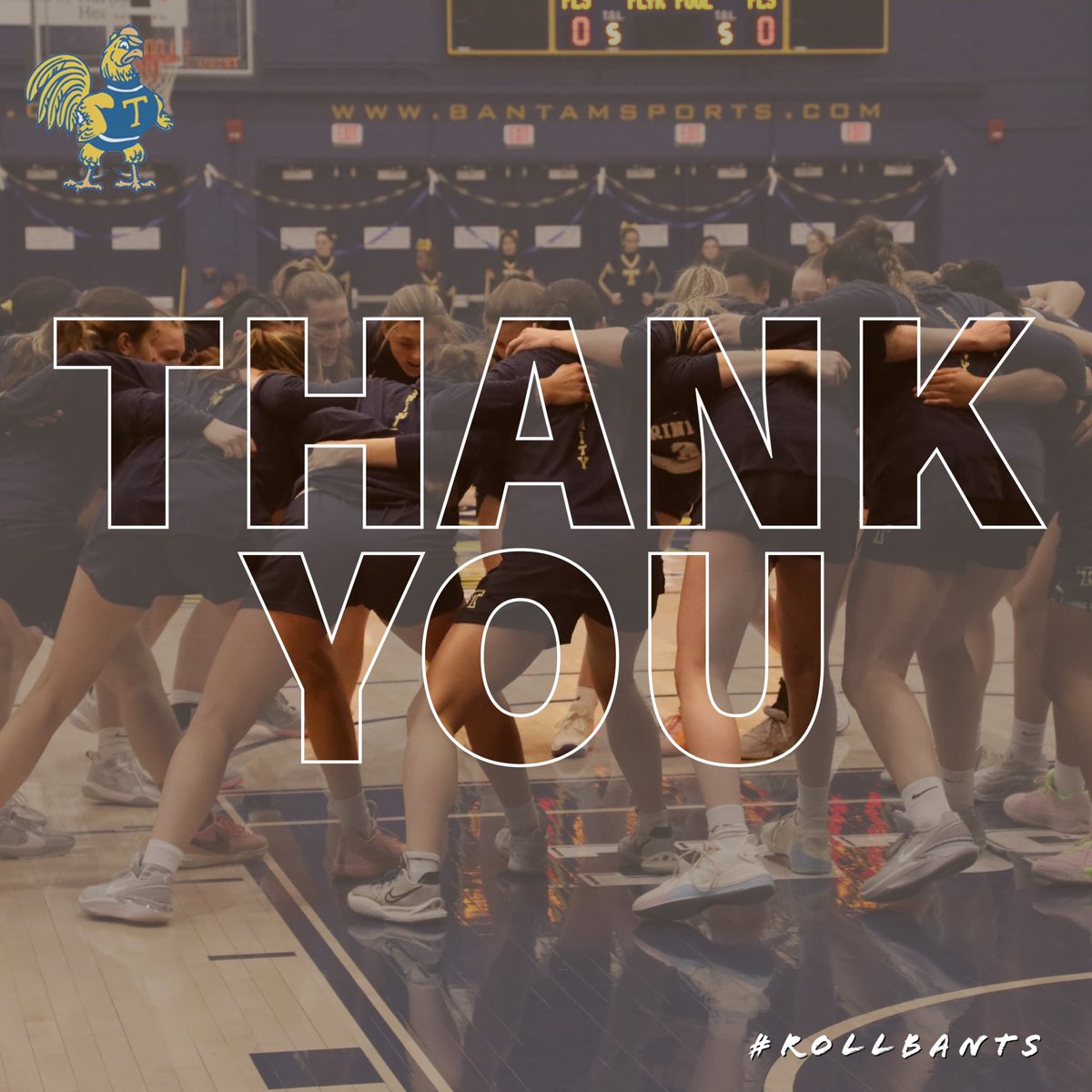 A huge thank you to our families, friends & all who supported us this season. While it’s always hard to have our journey come to an end, we’re grateful for the ride. An especially big thank you to our 3 seniors, who gave their all for this program and family 💙💛 #RollBants