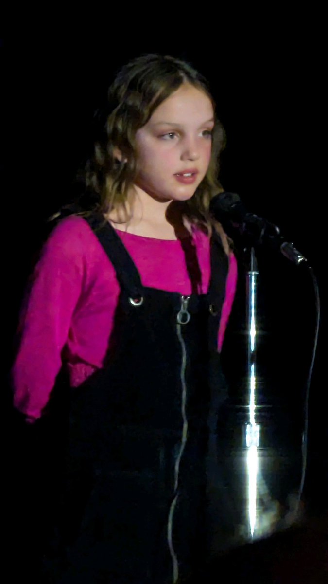 MrsColarik's tweet photo. SES talent show was a great one this year. Proud of this girl for going out of her comfort zone. https://t.co/X0mLfEFaty