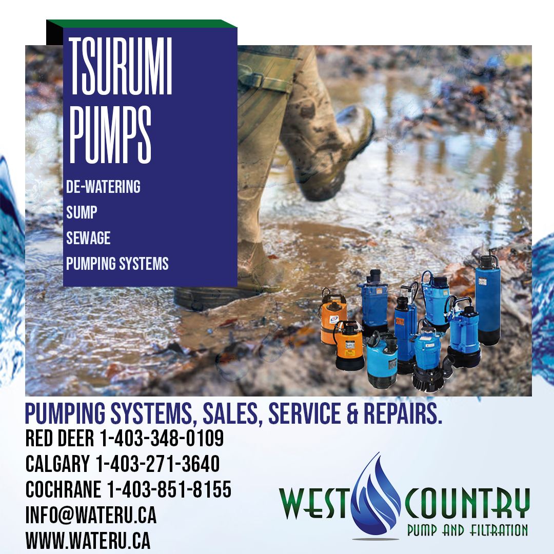Built For Work is Tsurumi Pumps Catchphrase. We are proud to offer these Quality Pumps that do what they say they will and have longevity. For more information Contact Us!
Info@wateru.ca
#whatsinyourwater
#westcountrypump #reddeer #alberta #calgary #okotoks #yyc #cisterns #pumps