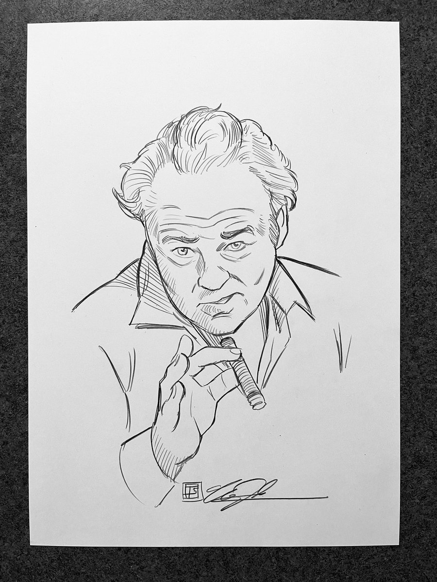 TimShinn73's tweet image. Archie Bunker 

2b pencil on 7x10 Bristol. Up for grabs. Message me to claim 

#pencil #drawing #archiebunker #allinthefamily #caroloconnor