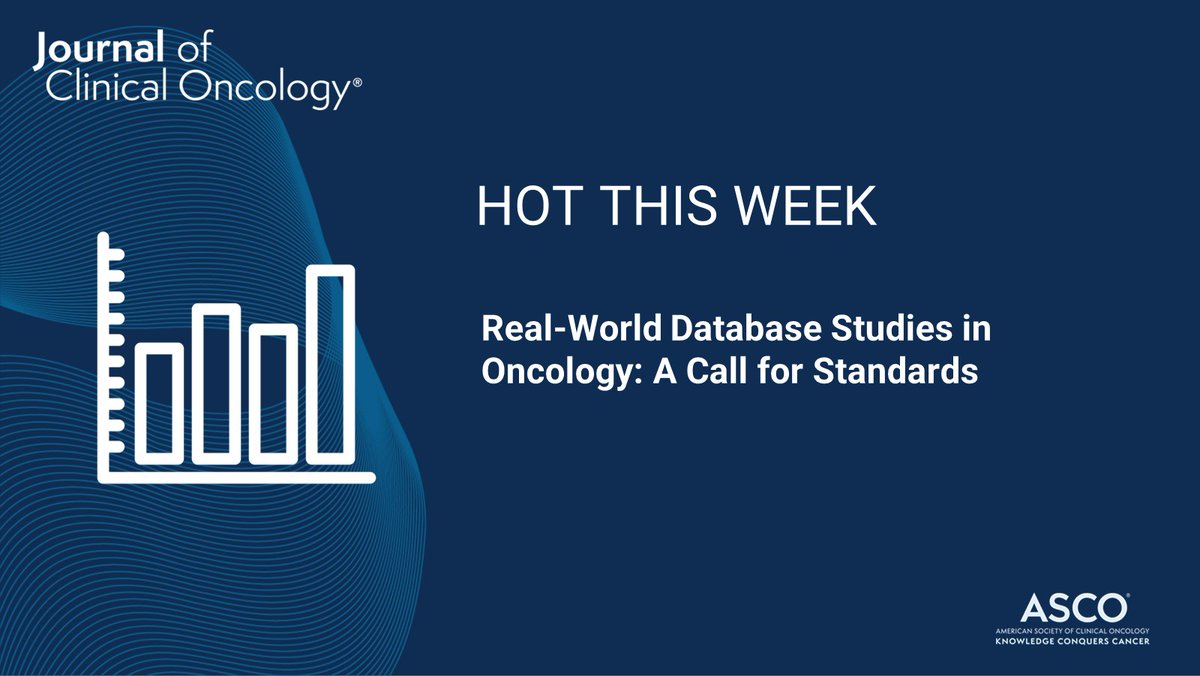JCO_ASCO's tweet photo. Check out whatโs popular this week in #JCO: Real-World Database Studies in #Oncology: A Call for Standards โก๏ธ https://t.co/vqWJsg6mxz #RealWorldData #RWD #Informatics #hsronc @StephWheelerUNC @ScottDRamsey https://t.co/hdAxN3Aah8