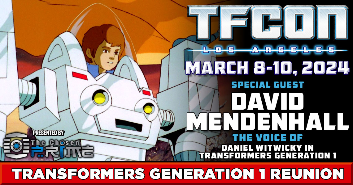 tfconofficial's tweet photo. 💥#TFcon is very happy to welcome #DavidMendenhall the voice of #DanielWitwicky in #Transformers as a guest at #TFconLA 2024 for the #Generation1Reunion.
Presented by The @ChosenPrime
🎟Tickets still available at https://t.co/T6TPWvShcb https://t.co/SP19BFpuWl