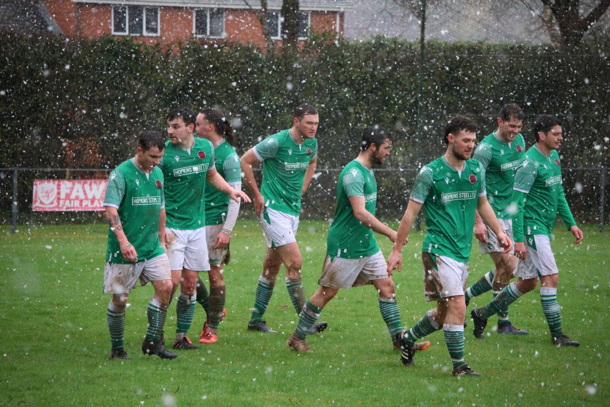 RESULT - <a href="/FCCarno/">Carno FC</a> 3 - 1 <a href="/FCBerriew/">Berriew FC</a>! Good win in the snow sees us make the semi finals of <a href="/MMPestateagents/">Morris Marshall</a> League Cup! Our goals from @LlewelynJerman <a href="/GeraintJones24/">Geraint Jones</a> and <a href="/SamBarkerWales/">Sam Barker</a>! #inthehat #upthehill #semifinal