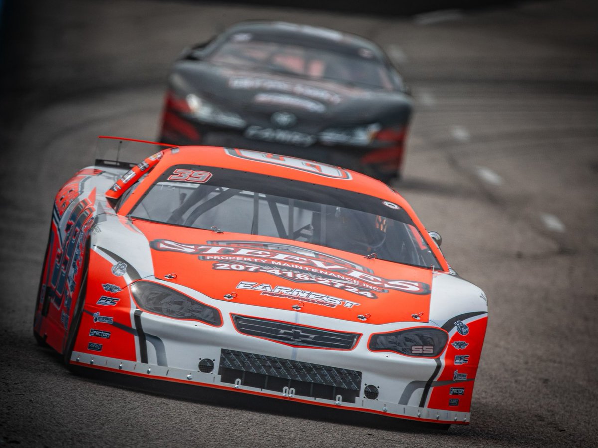 CARSTour's tweet photo. After a brief delay for track drying, first practice is underway and it’s officially #Egholm100 RACEDAY! 

👥 Grandstands Open // 1:15pm
⏱️ Qualifying // 2:45pm
🚥 Green Flag // 4:30pm

@SoundGearHear | @zMAXFormula https://t.co/igA0EJsvye