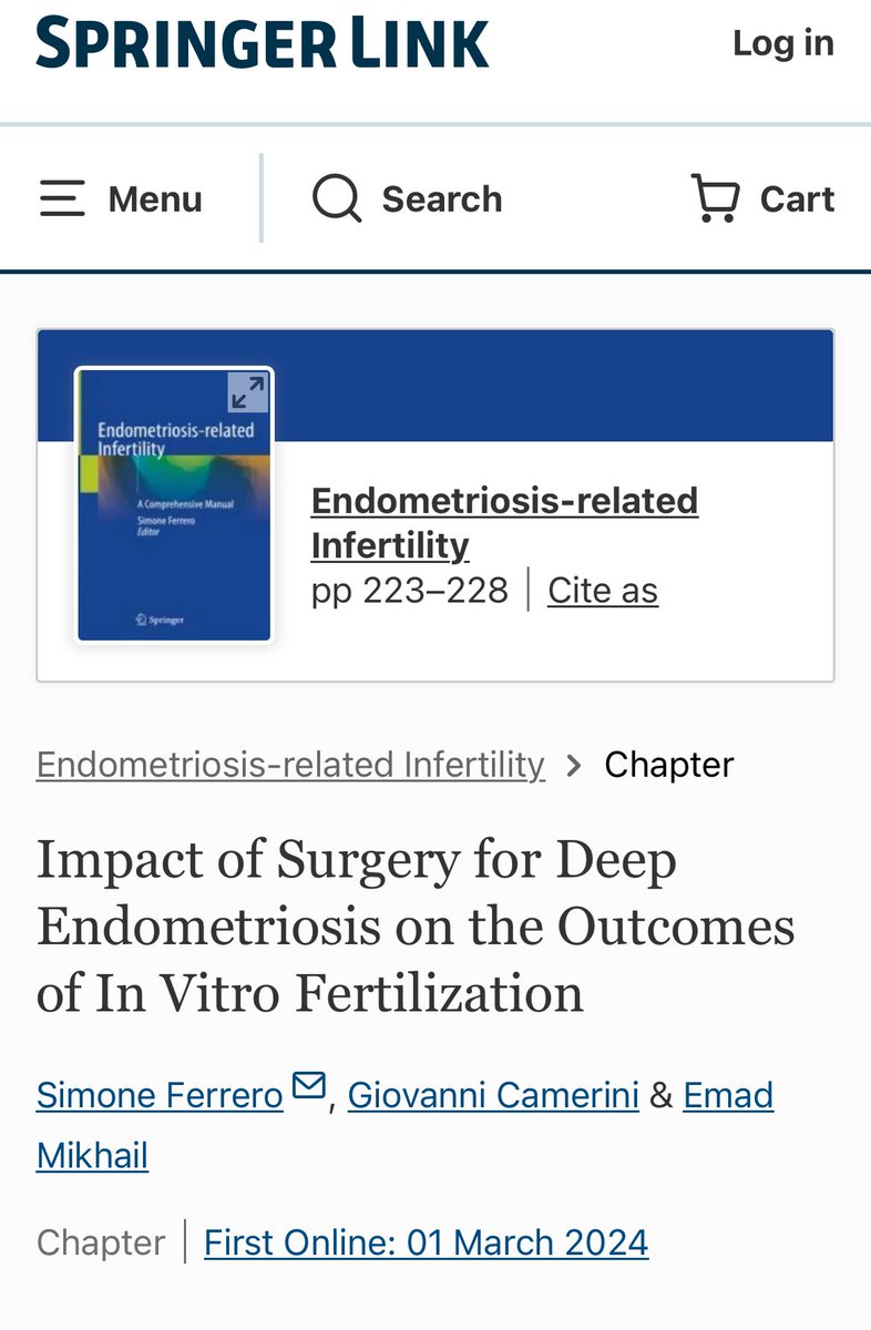 Emad Mikhail (@mikhail_migs) on Twitter photo So excited about our 📖 chapter #Endometriosis Surgery‼️. Very Timely for #EndometriosisAwarenessMonth 💥 Honored to collaborate with Prof <a href="/drferrero/">Simone Ferrero</a> 🔥 #SoMe4Endometriosis So excited about our 📖 chapter #Endometriosis Surgery‼️. Very Timely for #EndometriosisAwarenessMonth 💥 Honored to collaborate with Prof <a href="/drferrero/">Simone Ferrero</a> 🔥 #SoMe4Endometriosis