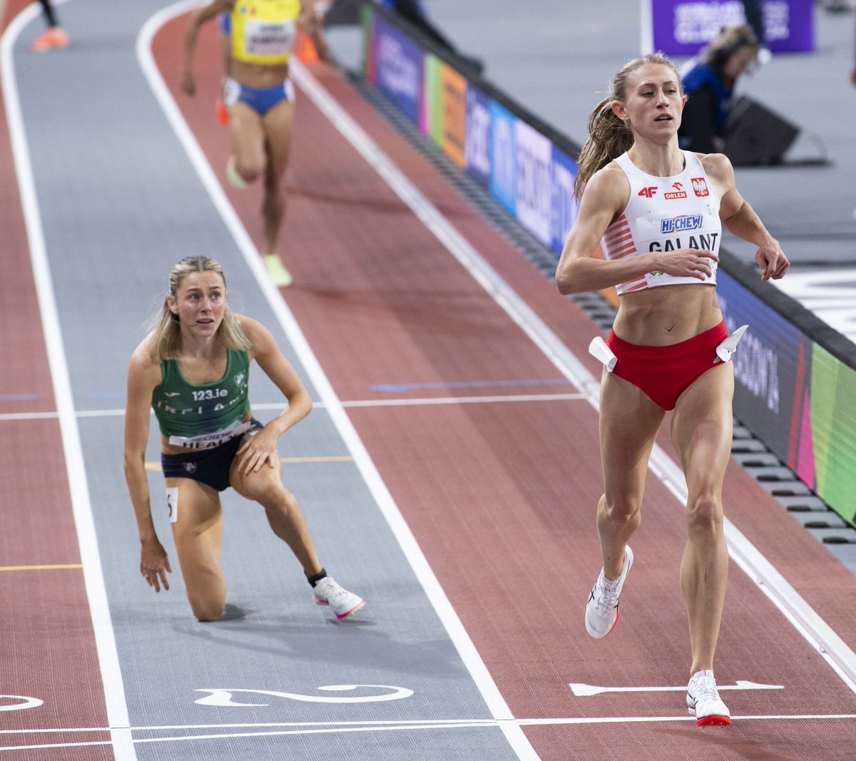 Gary Mitchell (@garymitchphoto) on Twitter photo Sarah Healy of Ireland can only look on as athletes pass her after a fall in the women’s 1500m at the World Athletics Indoor Championships, Emirates Arena, Glasgow, Scotland UK. 1st/3rd March 2024. Photo Gary Mitchell. <a href="/wicglasgow24/">WICGlasgow24</a> #irishathlete #irishathletics Sarah Healy of Ireland can only look on as athletes pass her after a fall in the women’s 1500m at the World Athletics Indoor Championships, Emirates Arena, Glasgow, Scotland UK. 1st/3rd March 2024. Photo Gary Mitchell. <a href="/wicglasgow24/">WICGlasgow24</a> #irishathlete #irishathletics
