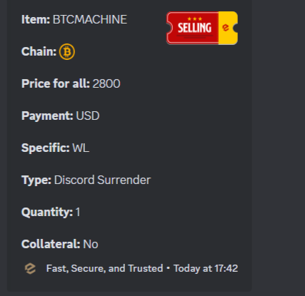 btcordinal's tweet image. DYOR

There is no guarantees with these WL selling  OTC!

☝️🤓Do Your Own Research ☝️🤓

For Computation Mint details or if you have any question, join our server - discord.gg/btcmachine

#BTCMachine