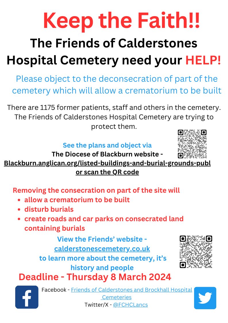 Deadline Friday 8 March approaching! Consultation documents blackburn.anglican.org/listed-buildin…
Write to the Bishop and send to 
 BISHOP’S HOUSE, RIBCHESTER ROAD, CLAYTON LE DALE, BLACKBURN BB1 9EF
Please let them #RIP
