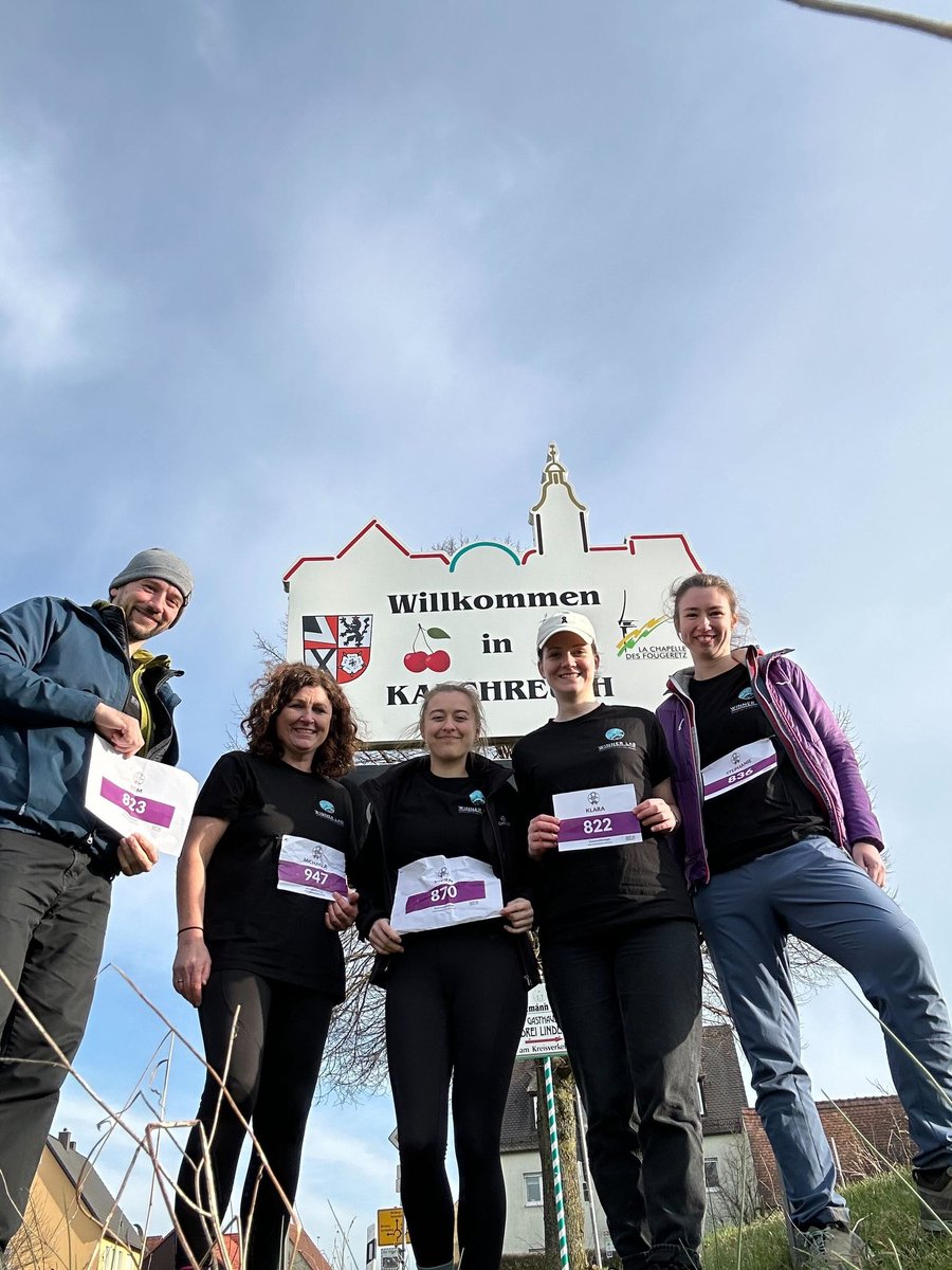 We did it! 💪🏻🚀 We hiked 15k today for #rarediseasesrun (goal was 10k!) in the surroundings of #Erlangen 🥾✨ Let’s continue raising attention for #rarediseases 🧠 #WinnerLab #laufenmachtgluecklich #hiking