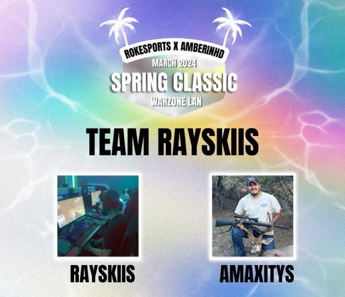 Best of luck to our <a href="/RegimentGG/">REGIMENT 🇺🇸</a> Warzone player <a href="/Amaxitys/">AMAX</a> and his teammate <a href="/rayskiis/">raygun</a> as they compete in day 1 of the <a href="/notamberinhd/">amber</a> x <a href="/ROKesports/">ROK Gaming Lounge</a> $10,000 Miami invitational lan! Amax will be streaming his pov below make sure to tune in and support our boy!