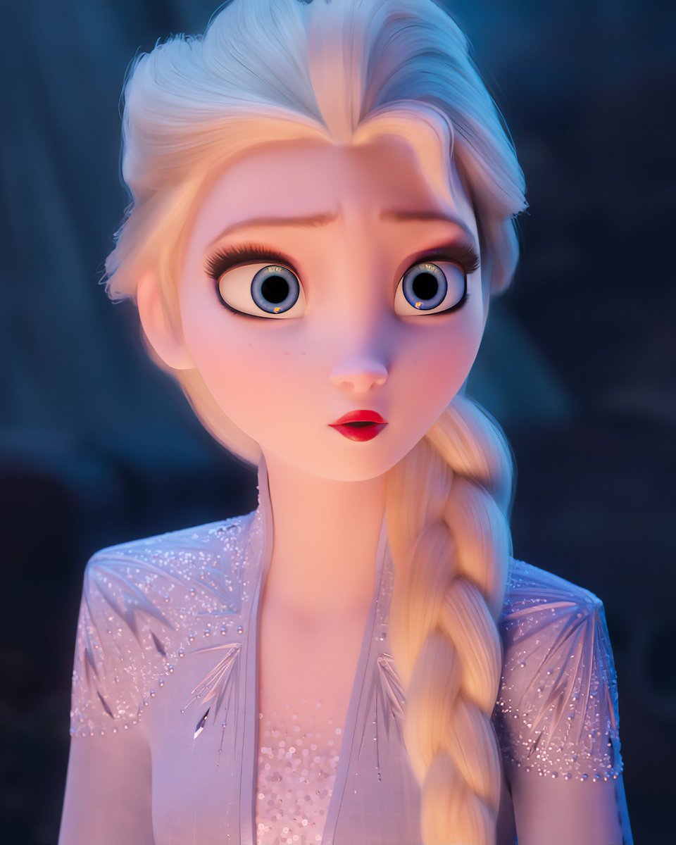 Elsa with red lips? 👀👄

#elsa
#frozen2
#frozen
#disney