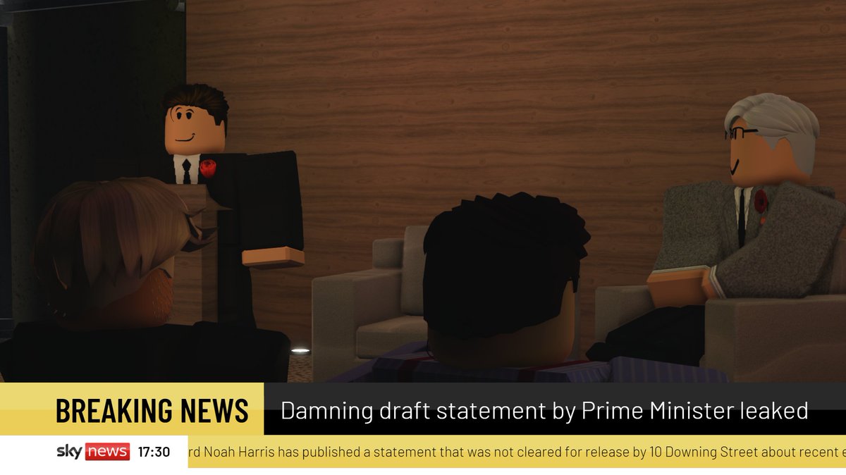 BREAKING: A draft statement by the Prime Minister has leaked and confirms most allegations made against Harrington Alderidge. No.10 told Sky News that the document's publication was called off.