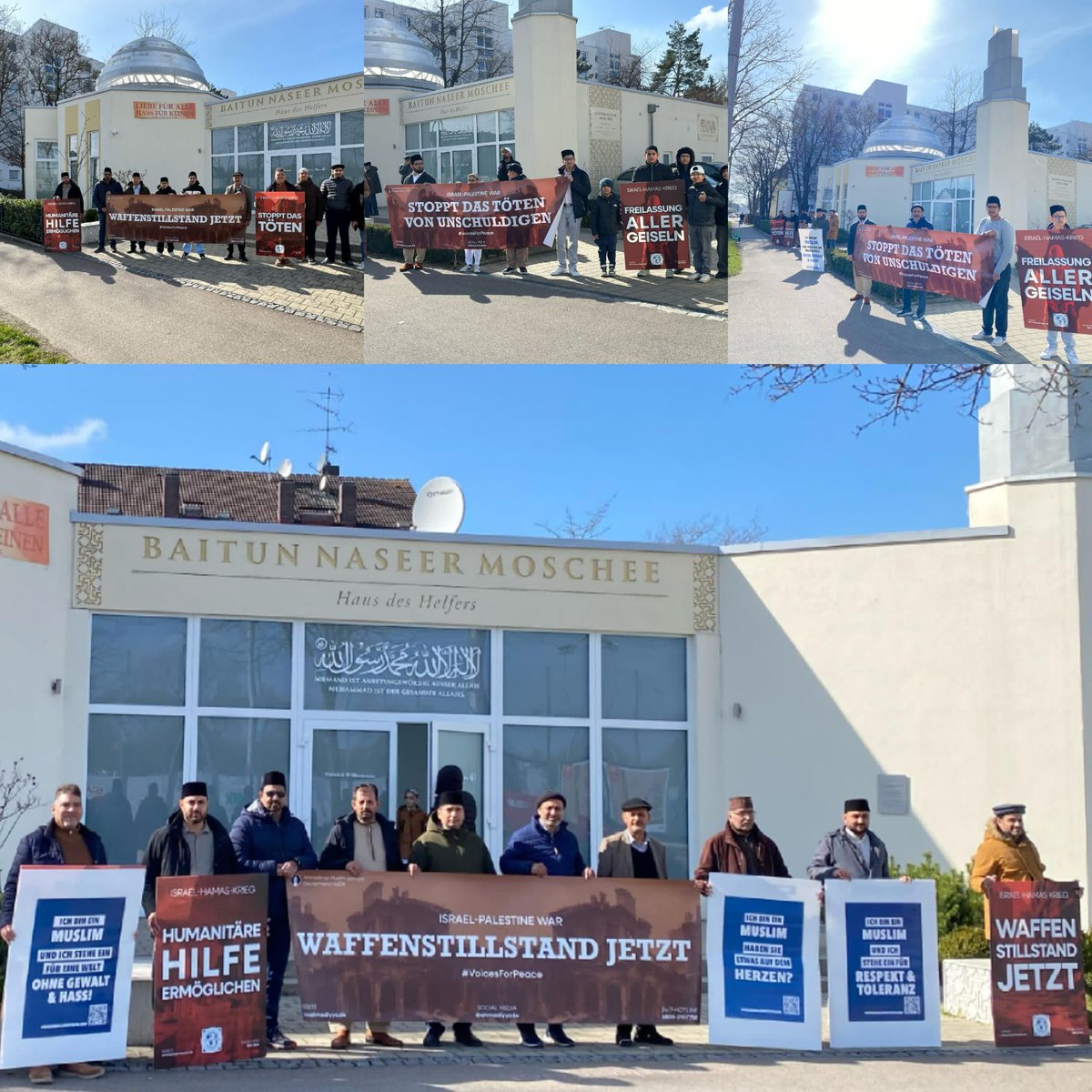 Plakataktion #Augsburg 
#AnsarullahDE 
#VoicesForPeace