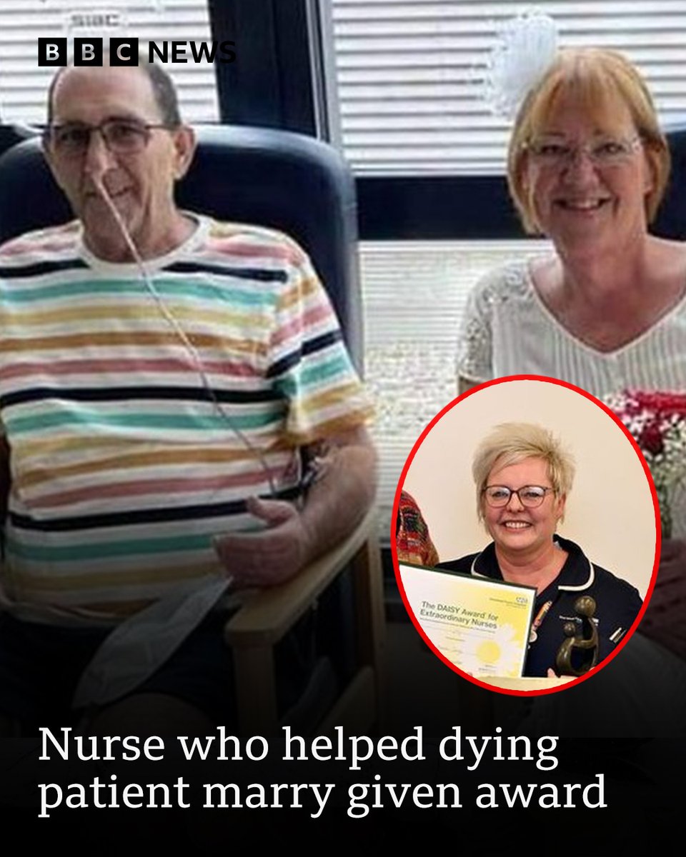 'They weren't just nurses and doctors, they were friends and people that Roy trusted.' ❤️ Keela and her team fulfilled Roy's wish to marry his partner Michelle, at short notice in September She's been given a prestigious award. Read more: bbc.in/3UVlwZZ